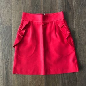 Sandro Mini Red Skirt